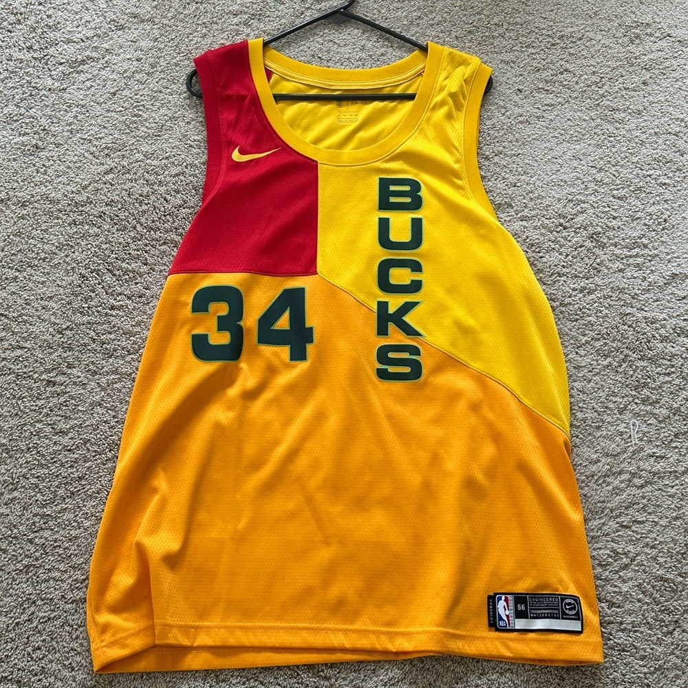 Nike Giannis Antetekoumpo Dri-FIT Yellow Jersey